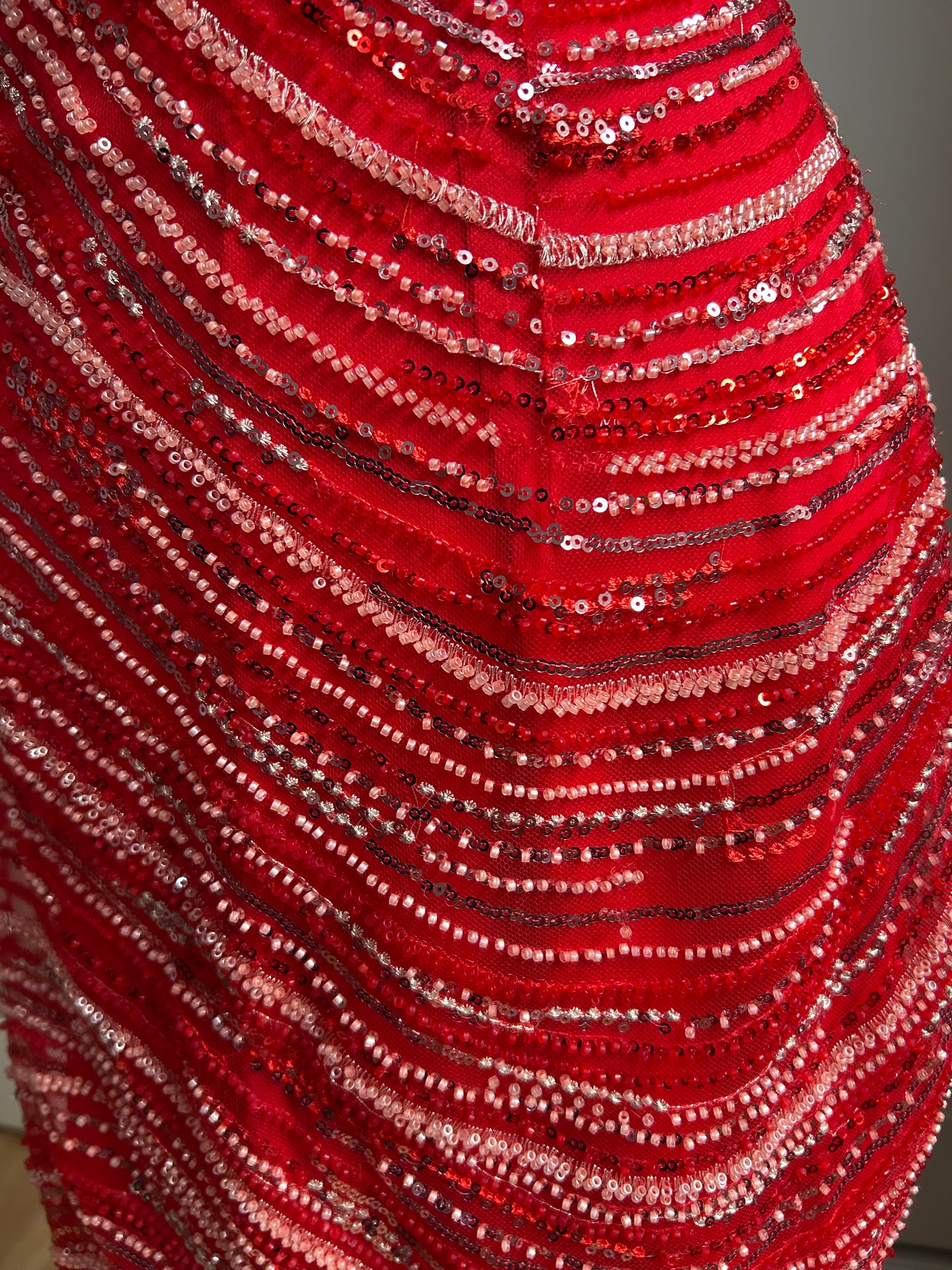 Scarlet Wave Mini Dress