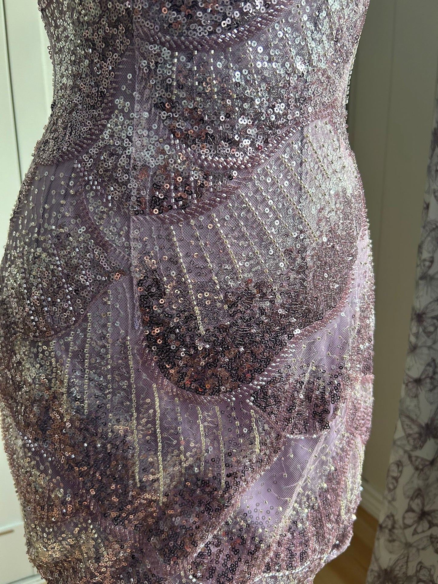 Amethyst Shimmer Mini Dress