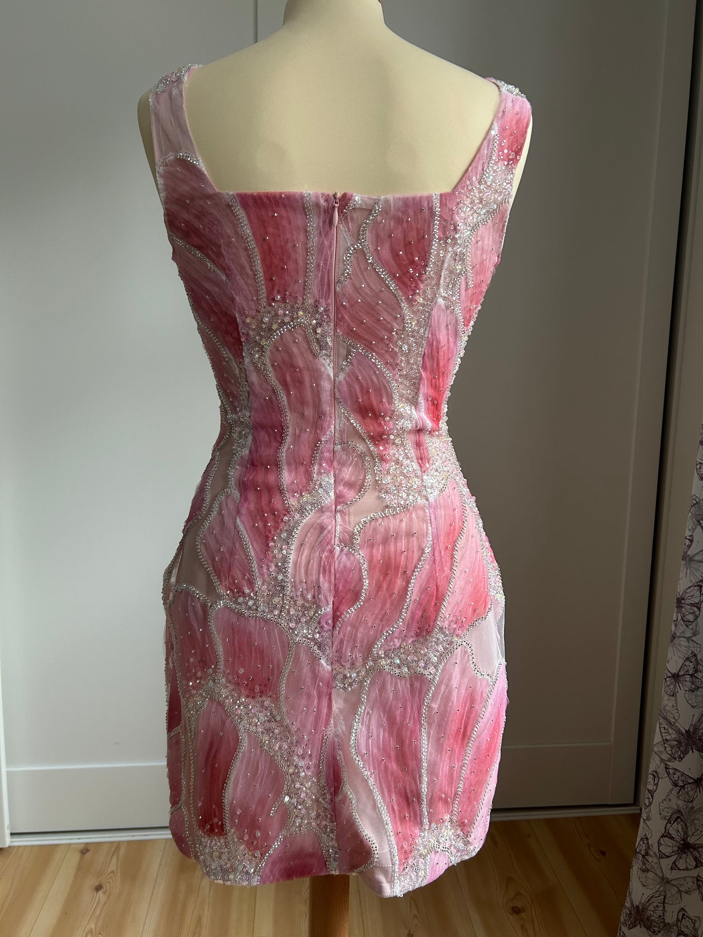 Rose petal Mini Dress
