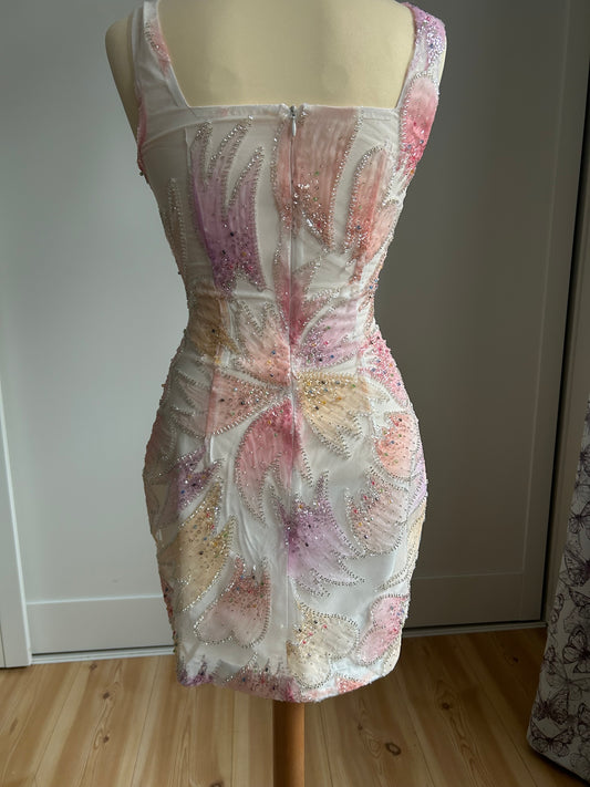 Blush Petal Mini Dress