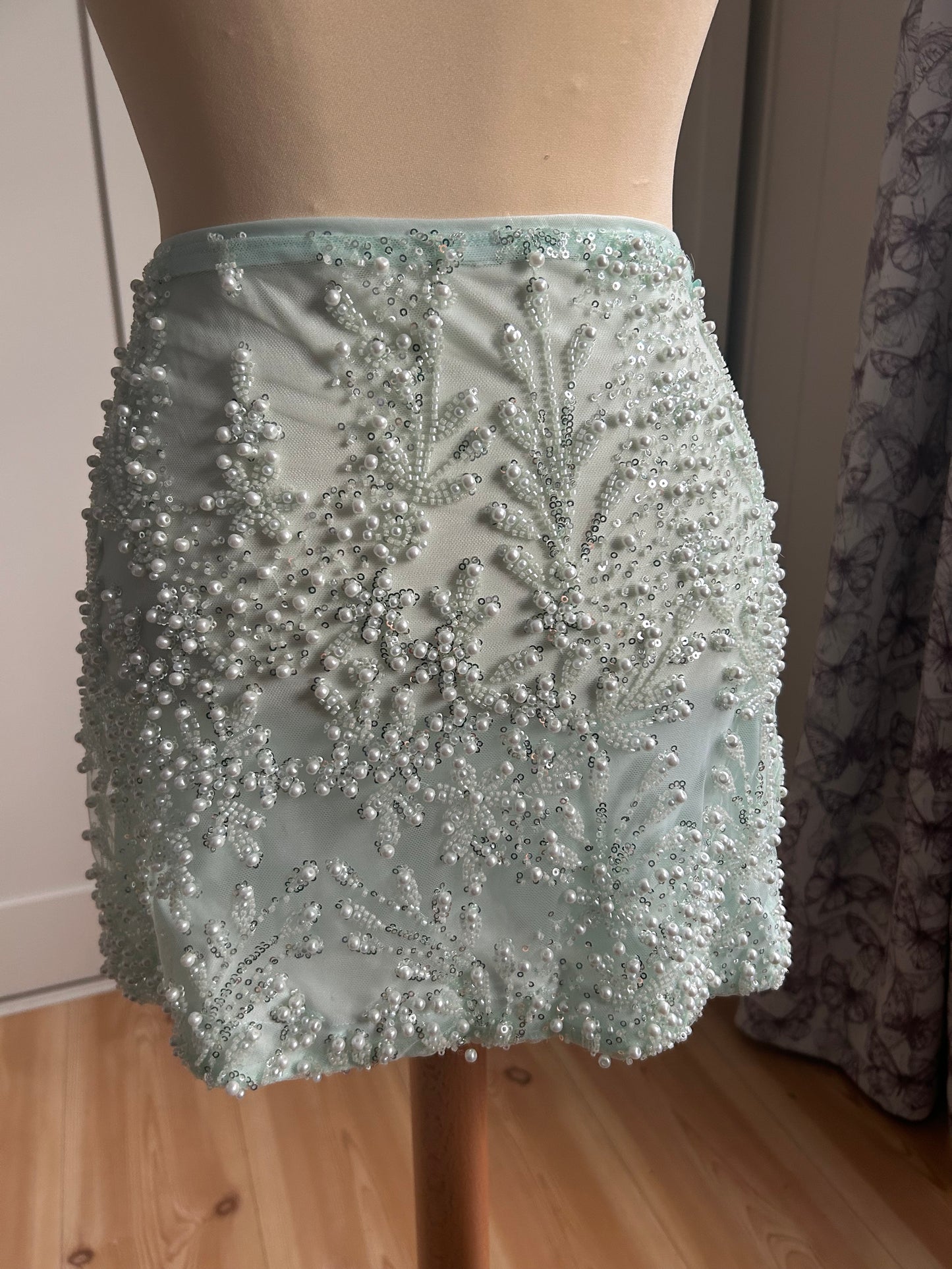 Frosted Mini Skirt