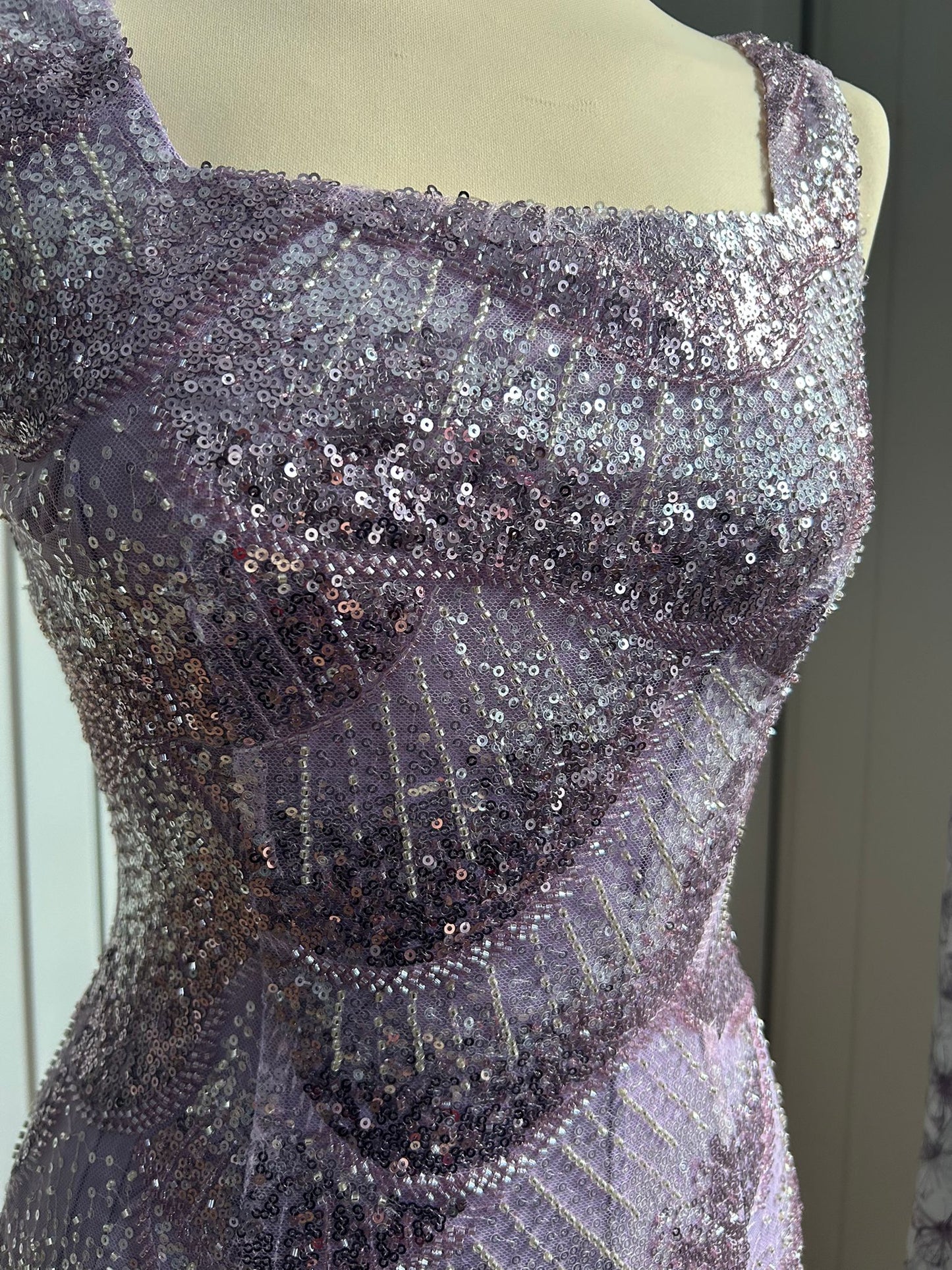 Amethyst Shimmer Mini Dress