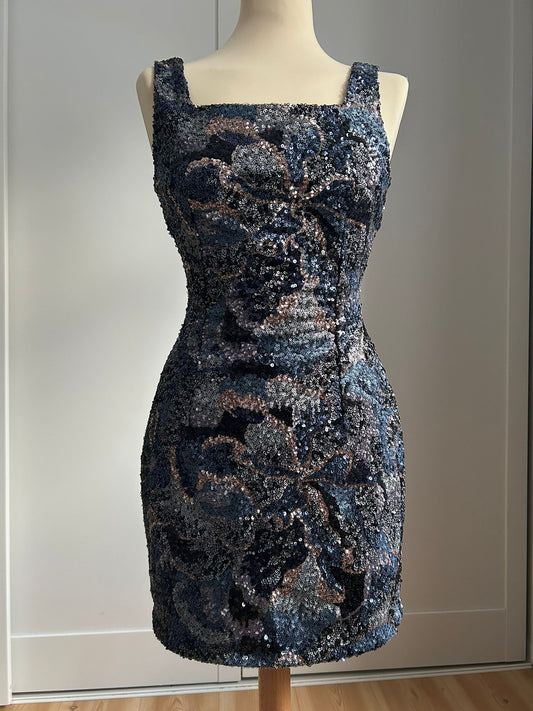 Midnight Mosaic Mini Dress