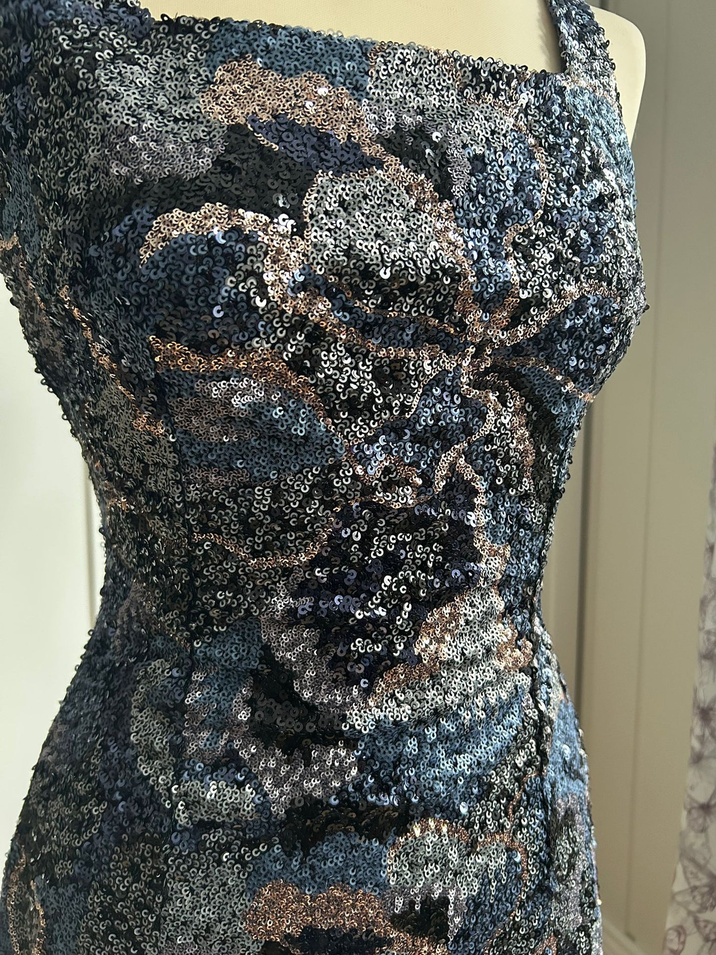 Midnight Mosaic Mini Dress