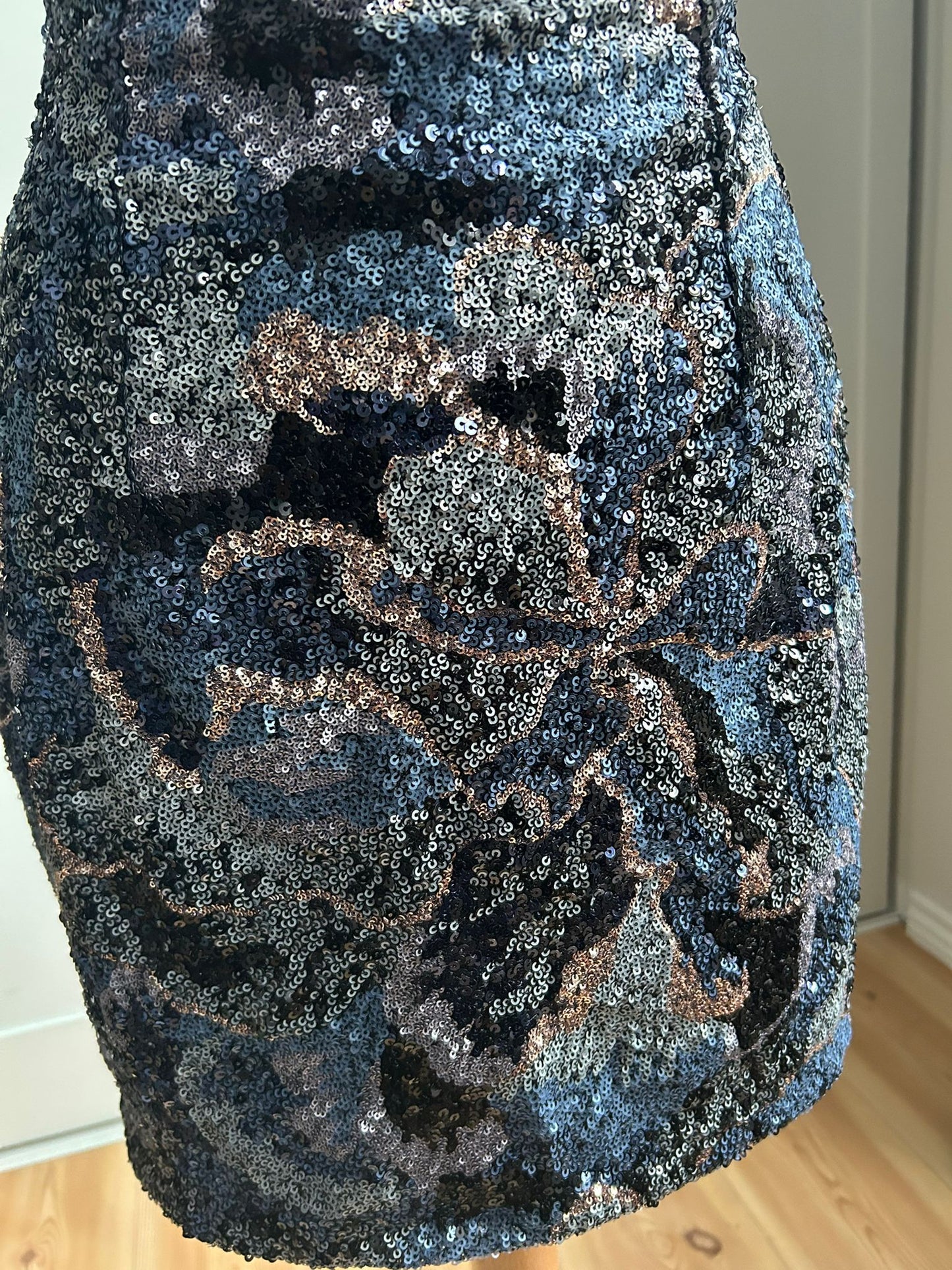 Midnight Mosaic Mini Dress